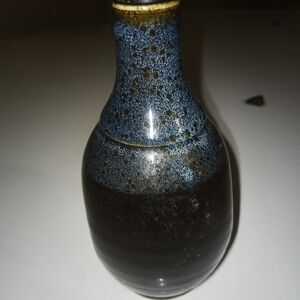 Blue and Black Ceramic Vase